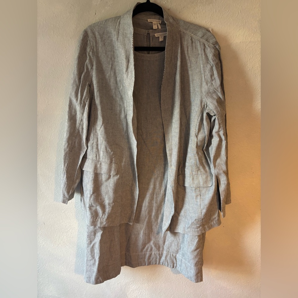 Eileen Fisher Organic Cotton Jacket and Shift dress set